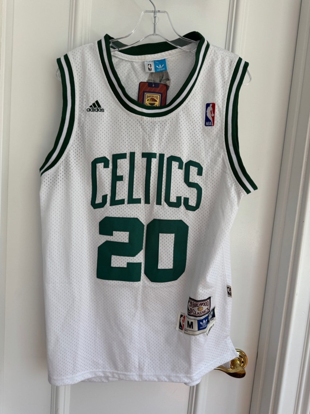 Adidas Ray Allen Boston Celtics #20 White Jersey